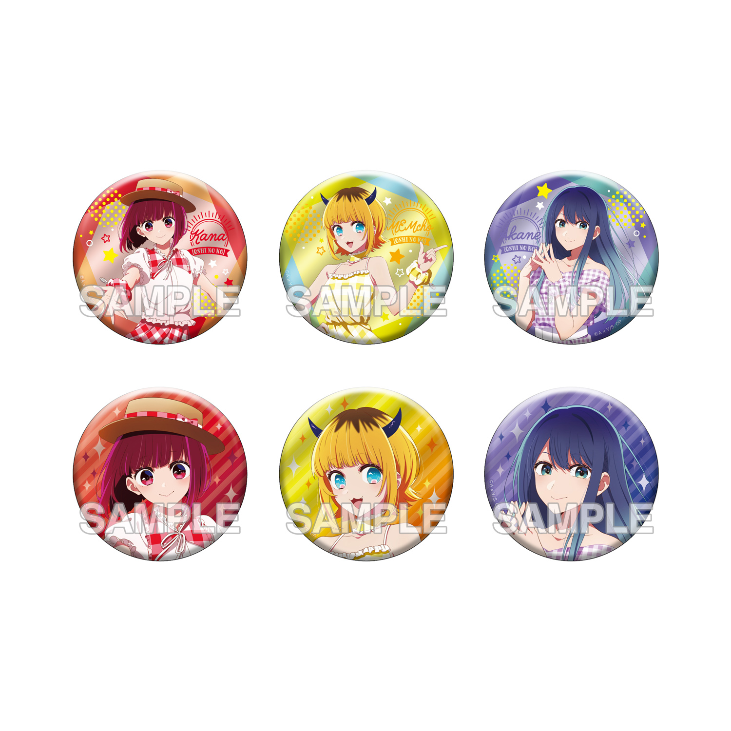【推しの子】きらきら缶バッジコレクション+75 Summer ver. B 6個入りBOX rs2022