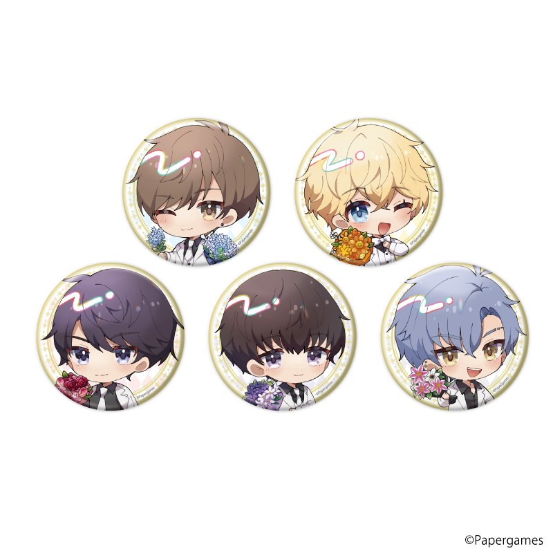 缶バッジ「恋とプロデューサー～EVOL×LOVE～」10/ミニキャライラスト 5個入りBOX[A3] rs1311